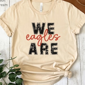 Custom Mascot Shirt, Team Mascot Tshirt, We Are Eagles Shirt, School Spirit Tee, Personalized School Shirt, Matching Team Shirts, Sports Tee