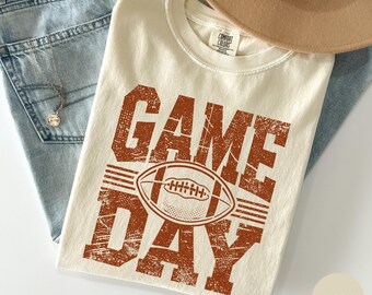 Comfort Colors Football Season Shirt, Football Mama Shirt, Football Game Day Shirt, Football Fall Season Tee, Vintage Game Day Unisex Shirt