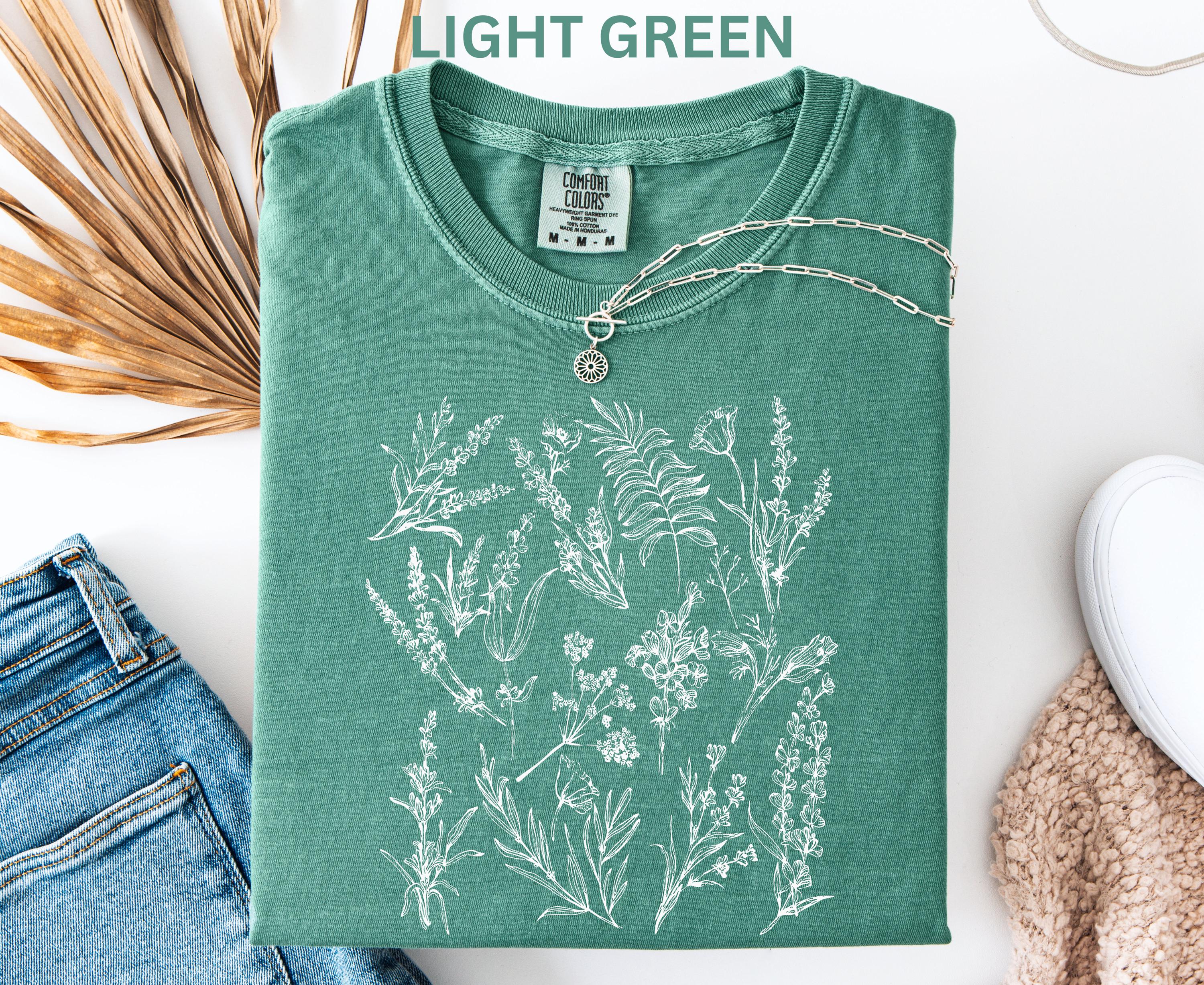 Comfort Colors Wildflower Botanical Shirt Floral Vintage Nature Shirt ...