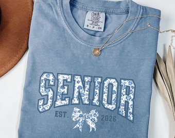 Comfort Colors Senior 2026 Shirt, Class of 2026 Tee, Graduation Gift, Retro Senior Shirt, High School Senior Shirt