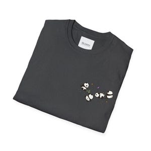 Camiseta de panda adorable, camiseta gráfica de pandas colgantes kawaii, regalo adorable para amantes de los animales, camiseta de oso de dibujos animados juguetón - GL083