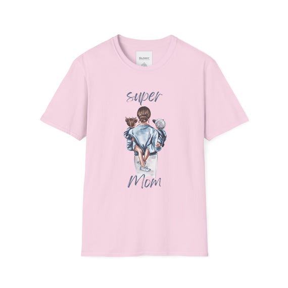 Super Mom T-shirt: Watercolor Motherhood Graphic Tee