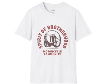 Spirit of Brotherhood Biker T-Shirt | Vintage Motorcycle Graphic Tee for Riders and Freedom Lovers