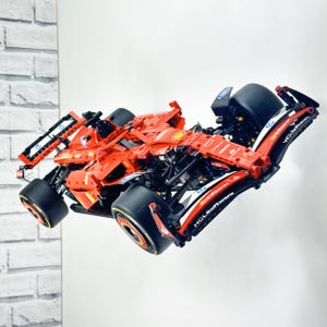 Wall Mount for Lego Ferrari SF-24 F1 Car Display Bracket Hook Formula 1 Brick Nest (42207)