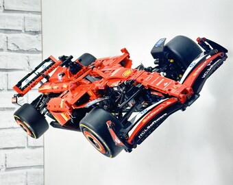 Väggfäste för Lego Ferrari SF-24 F1-bil Displayfäste Krok Formel 1 Klossbo (42207)