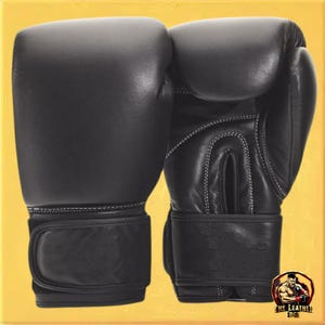 Boxing Gloves made of premium cowhide leather. Boxing gloves for strength training, MMA, MuaThai, Martial Arts Gear christmas gift for boxer