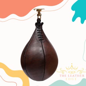 Premium Leather Speed Ball for Boxing | Durable Punching Bag for Training |Ideal for Speed and Agility Workouts | Home Gym Fitness Equipment
