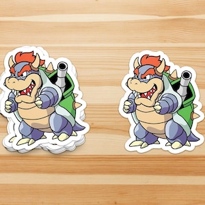 May include: Two sticker sheets featuring a cartoon character with a green shell, red hair, and a blue body. The character is wearing a white lab coat and has a menacing expression.