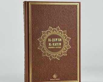 German Arabic Quran : Bubenheim Edition, Gold Embossed Hardcover,  Terracota