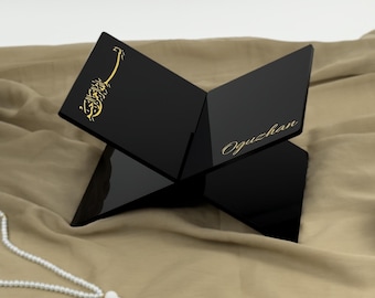 Quranhalter, Quranständer, Rehal für den Quran, Personalisiertes Islamisches Geschenk,  Eid-Geschenk, Umrah, Hajj, Hochzeitsgeschenk