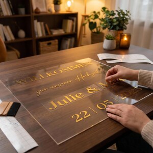 Custom Wedding Stickers for Mirror, Acrylic plaques. Sign Decal Bundles Welcome to our beggining image 10