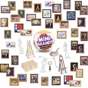 ZURU-minimerken creëren kunstmeesterwerken | Miniatuurkunstcollectie (schaal 1/6)