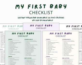 Liste de contrôle pour le premier bébé