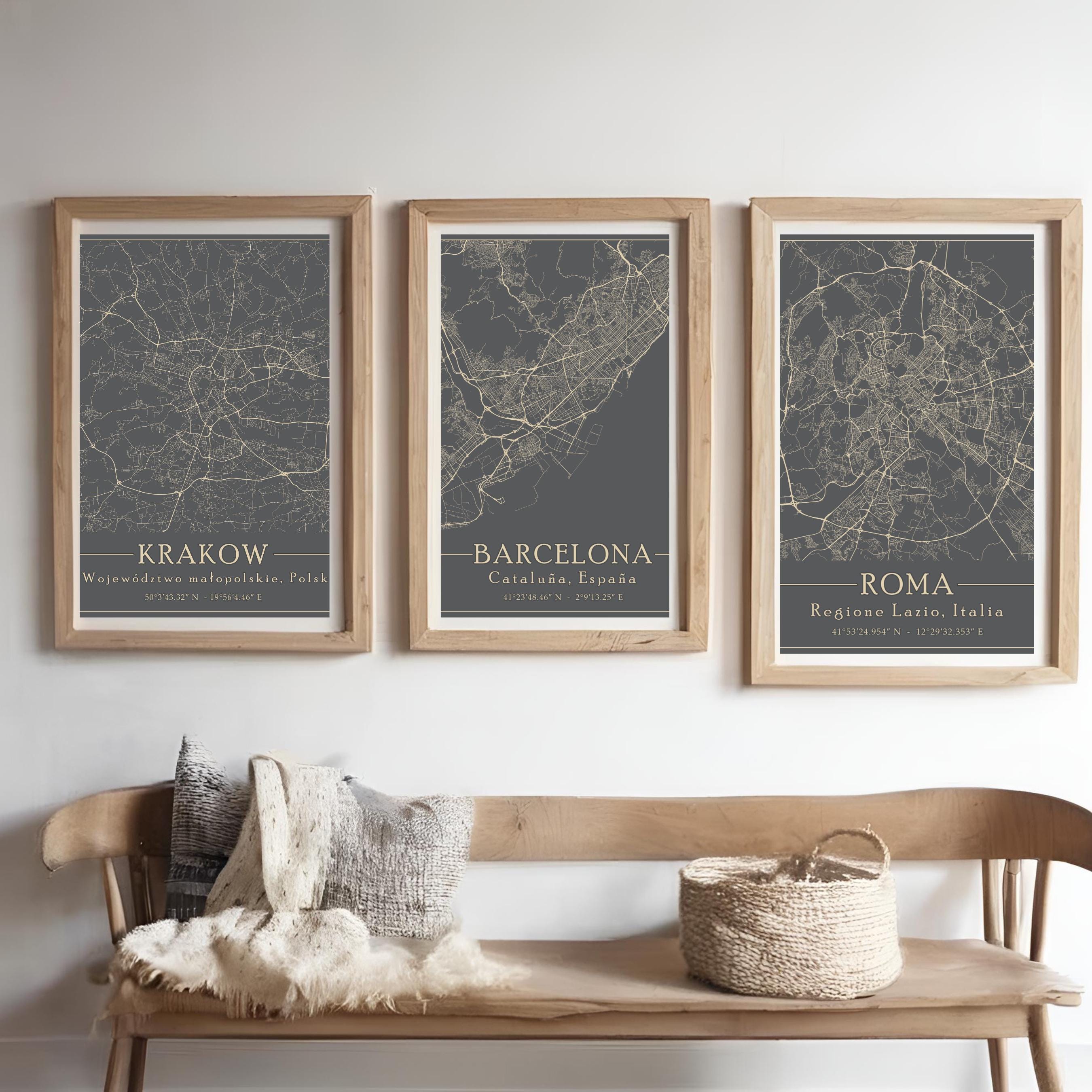 Custom City Maps Ready to Print - Il Fullxfull.6324271251 Ogfn
