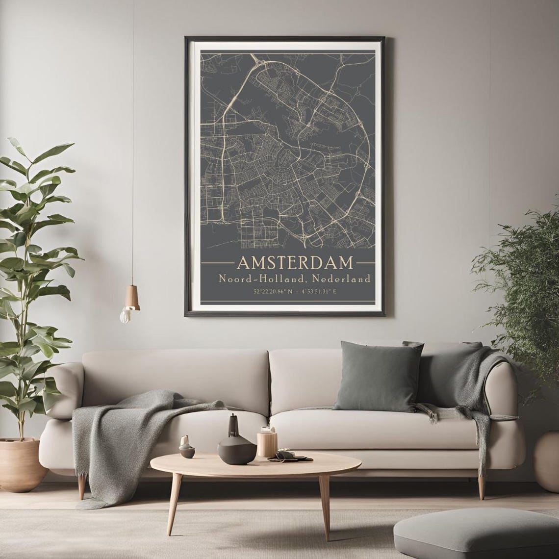 Custom City Street Map Art Print, Personalized Wall Poster (digital ...