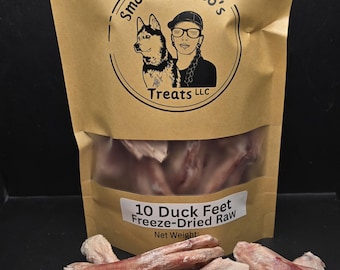 Duck Feet- Freeze-Dried or Dehydrated: Natural Dental Chews for Dogs and cats