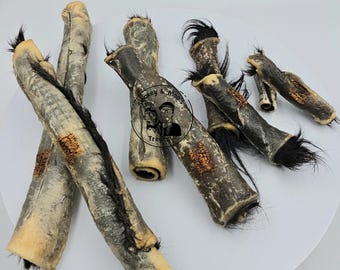 Dehydrated Beef Bark Rolls – Natural Single Ingredient Dog Chews – Long Lasting Rawhide Alternative