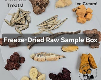 Freeze-Dried Raw Pet Sampler Box: Single Ingredient, USA Made