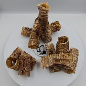 Dehydrated Beef Trachea (Moo Pipe) – Natural Single Ingredient Dog Chew – Kong Stuffable, Rawhide Alternative