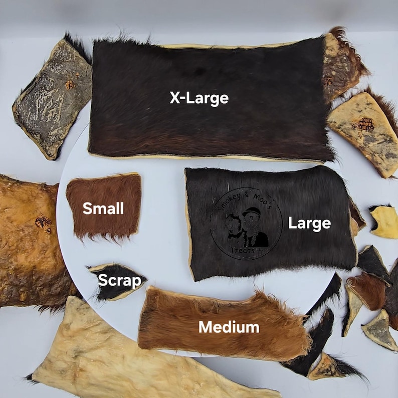 Beef Bark - Cow Skin Dog Chew with Hair: Natural Rawhide Alternative - Single Ingredient Treat image 2