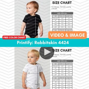 Rabbitskin 4424 - Video con tabla de tallas - Camisa en blanco y negro – Maquetas PNG y en video