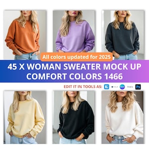Comfort Colors 1466 Sweater All colors Include updated to 2025