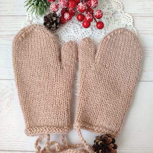 Warm Knitted Gloves for kids Handmade Perfect Gift