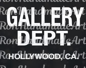 Gallery Dept Graphic PNG, Unisex Y2K Urban SVG, Trendy Hip Hop Summer Graphic File, Retro Vintage Sublimation, Digital Download