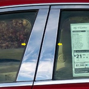2014 2015 2016 2017 2018 2019 CADILLAC CTS 4 PC Pillar Post 304#8 Trim