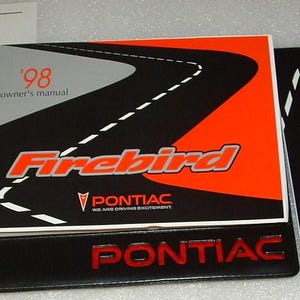 1998 Pontiac Firebird Owners Manual Portfolio Kit New Old Stock