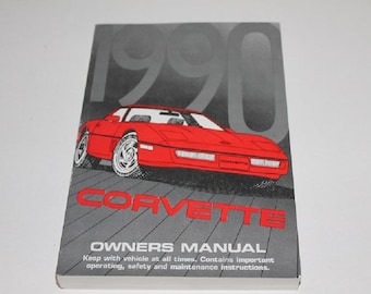 1990 Chevrolet Corvette Owners Manual New Old Stock