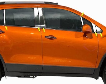 2016-2024 Chevrolet Trax Stainless Steel Pillar Post Trim 12 Pcs