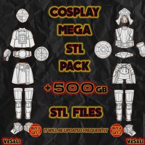 MEGA COSPLAY STL pack +500GB