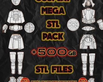 MEGA COSPLAY STL pack +500GB
