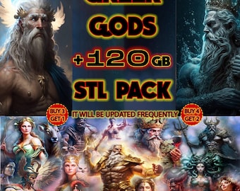 GREEK GODS STL pack +120GB greek gods stl pack