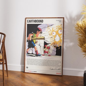 Earthbound SNES Art Print: Retro Nintendo RPG Gamer Gift (Digital Download)