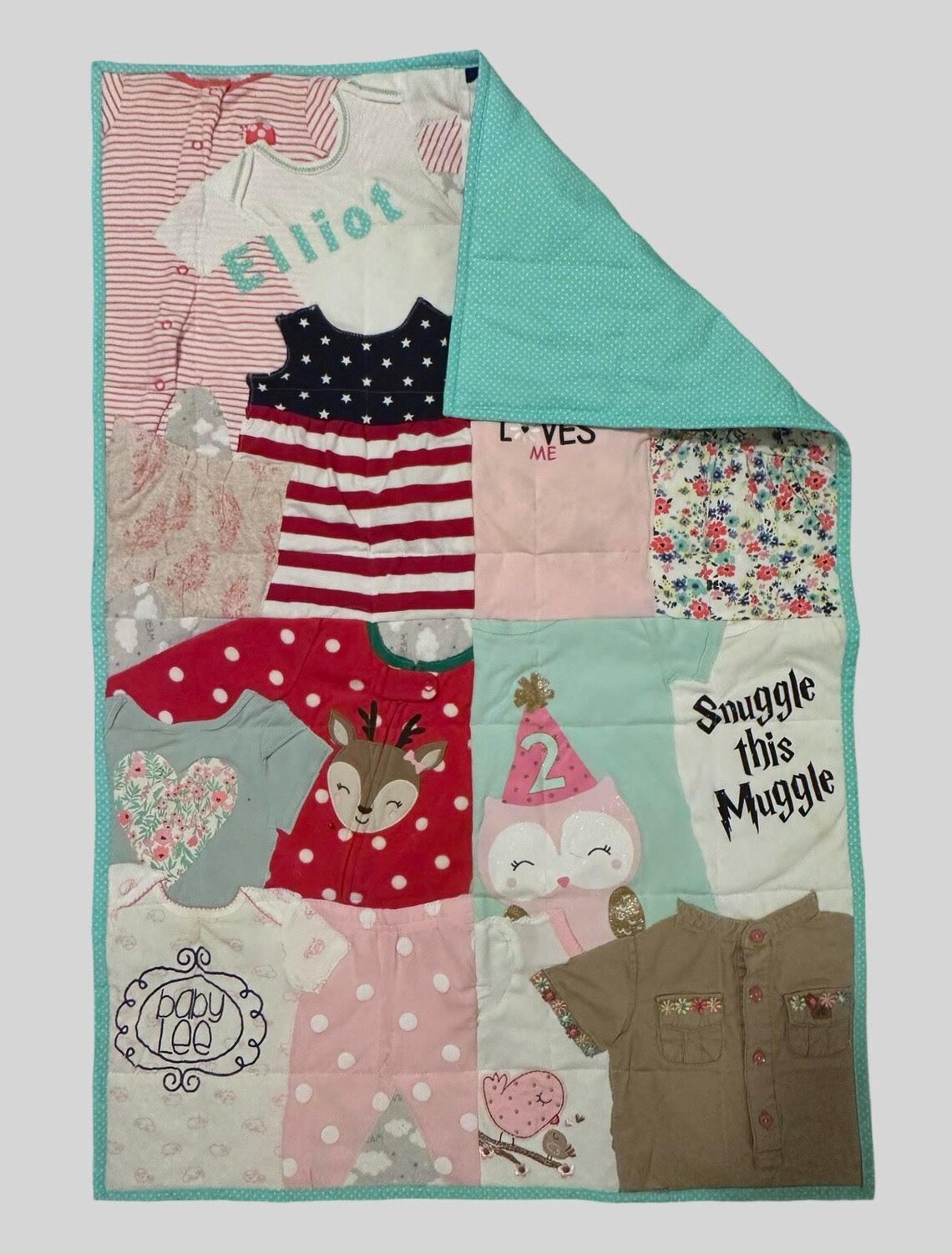 Baby Clothes Blanket, Baby Blanket, Memory Blanket, Baby Quilt, Custom ...