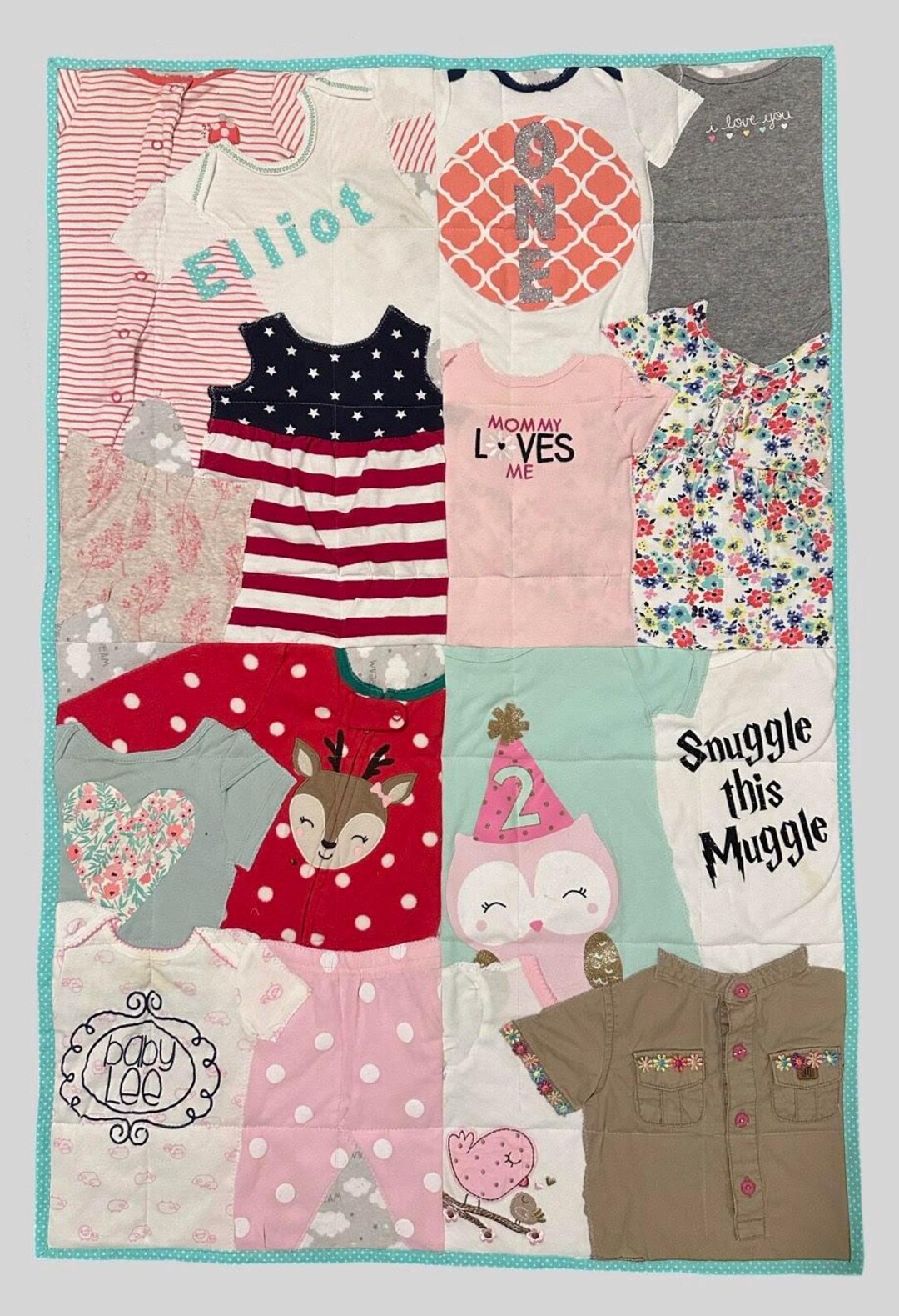 Baby Clothes Blanket, Baby Blanket, Memory Blanket, Baby Quilt, Custom ...