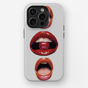 OPEN MOUTH CASE | iPhone 16, 15, 14, 13, 12, 11, x, xr, xs Pro/Max/P/Plus Case, Tough, Lips, y2k, Mouth