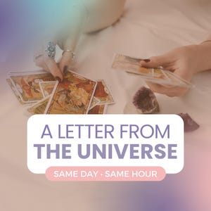 Uma Carta do Universo – Leitura Intuitiva no Mesmo Dia ou Hora, Orientação Canalizada, Insight do Eu Superior, Clareza Espiritual Clarissenciente