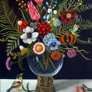 Floral Still  Fine art Print by Catherine DeQuattro Nolin