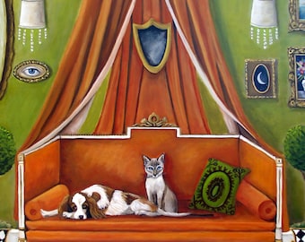 Les animaux du décorateur, reproduction d’art par Catherine DeQuattro Nolin