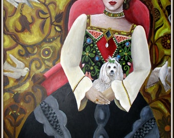 The Enchanted Mrs. D.  Original painting by Catherine DeQuattro Nolin