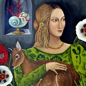 Fine Art Print of Still Life painting-Ophelia Patron Saint-  by Catherine Nolin