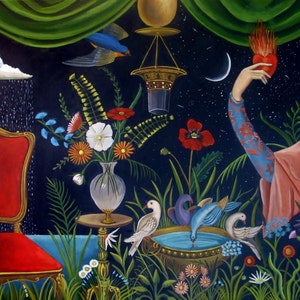Fine Art Print from  Original Painting  Caterina&#39;s World