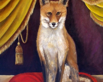 Pierre The Fox  Fine Art print by Catherine DeQuattro Nolin