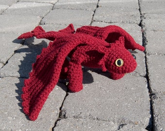 PDF Crochet Pattern - Amigurumi Dragon II