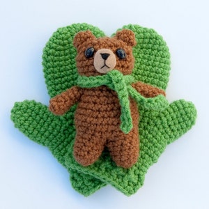 PDF Crochet pattern Children's Gifting Mittens and Amigurumi Bear image 3