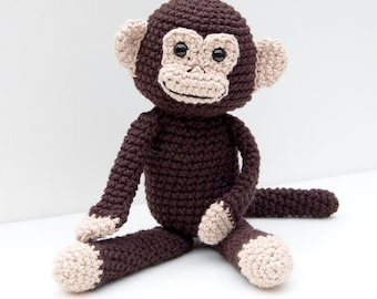 PDF Crochet Pattern - Monkey Business Amigurumi Monkey Doll