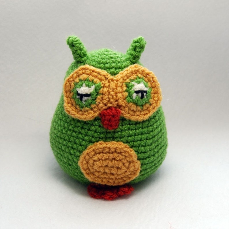 PDF Crochet Pattern Amigurumi Baby Owls image 1